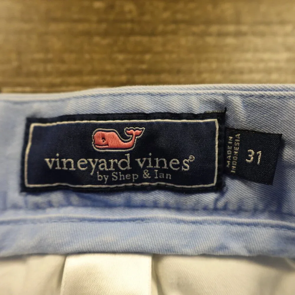 Vineyard Vines Breaker Shorts Men's 31 Light‎ Blue 9" Inseam - Picture 2 of 12